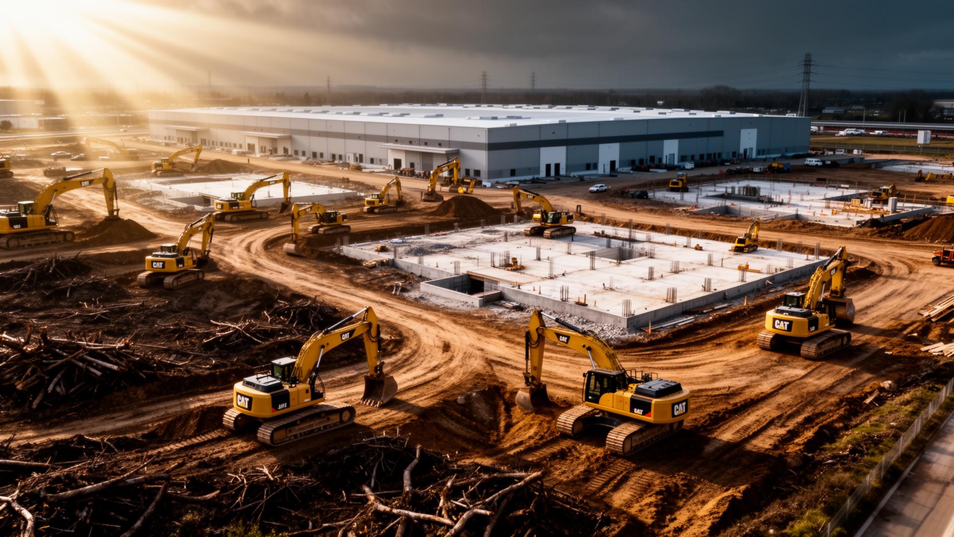 Commercial site development and pad-ready grading