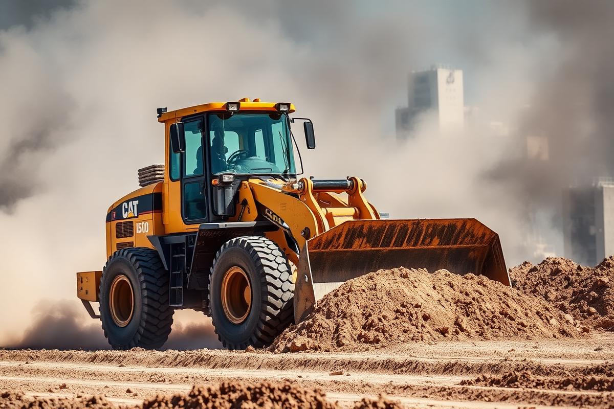 Dirt work and grading on commercial site