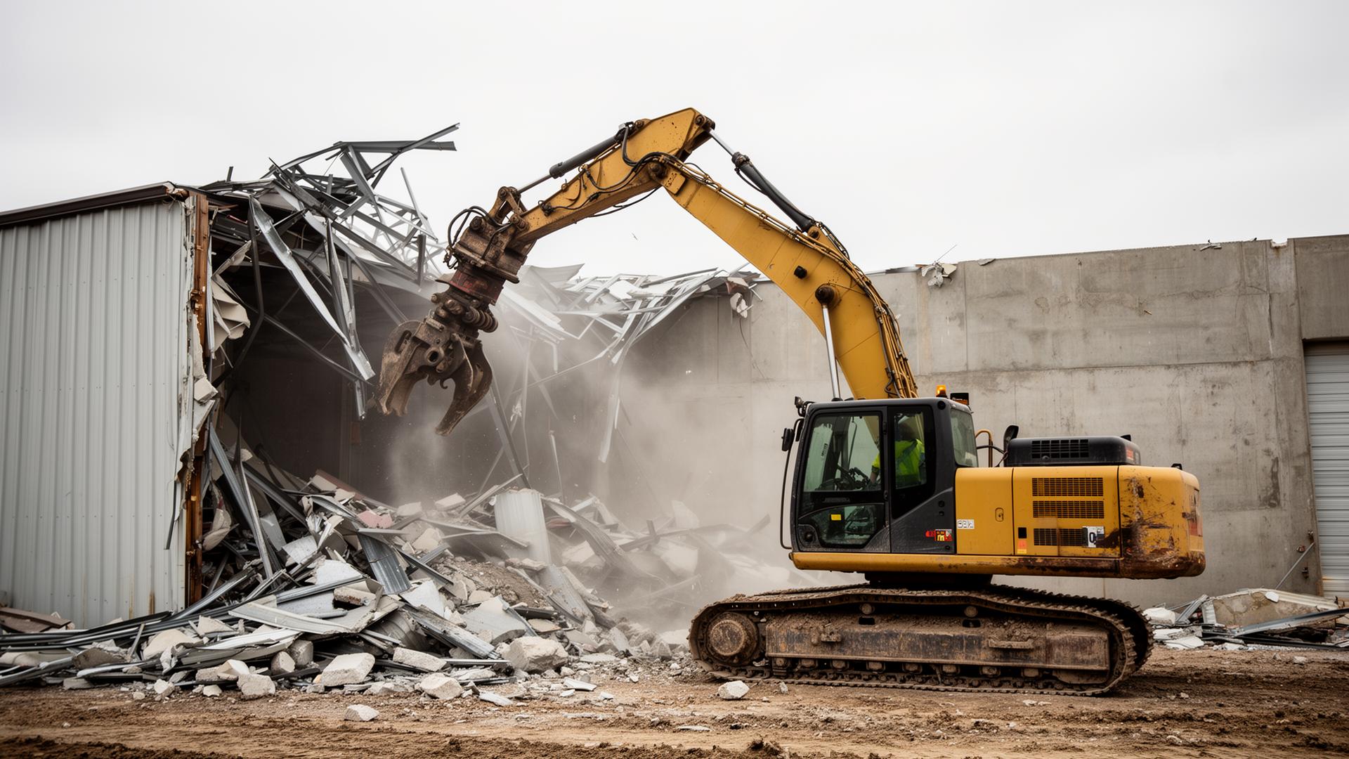 Mini-storage demolition project in south-central Kansas